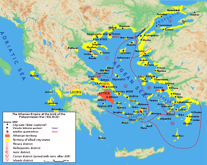 Map of Athens Empire
