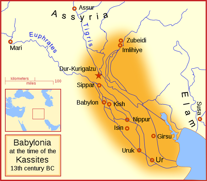 Map of Kassite Empire