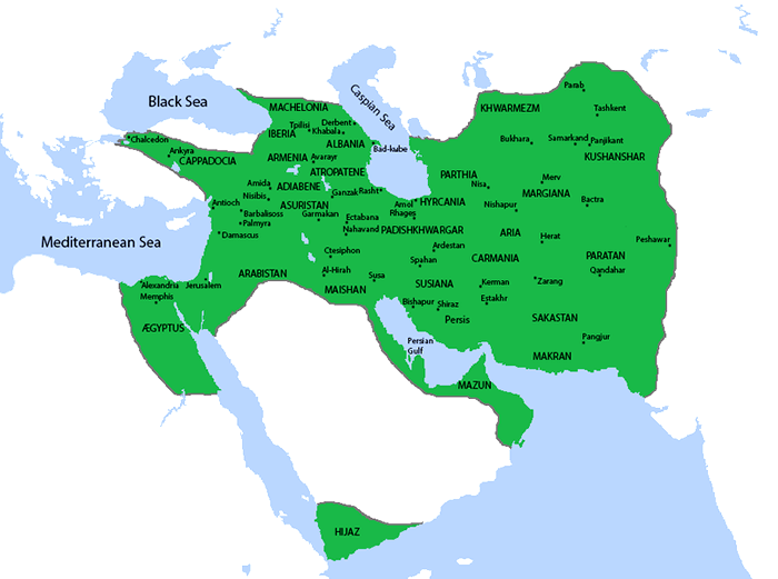 Picture Information Map Of Sassanid Empire Picture Information Map Of Sassanid Empire