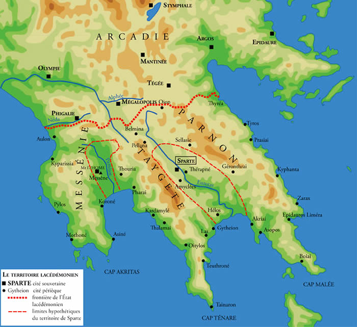 Map of Spartan Kingdom