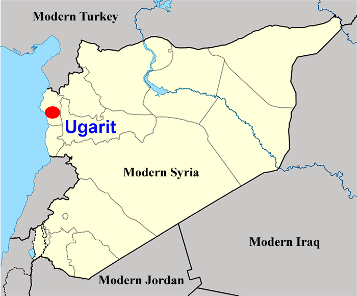 Map of Ugarit Kingdom