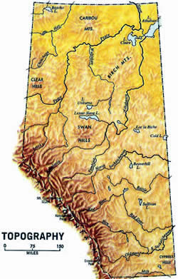 Map of Alberta