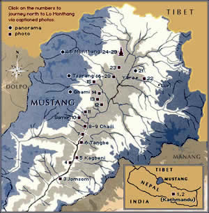 Map of Mustang