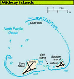 Map of Midway Islands