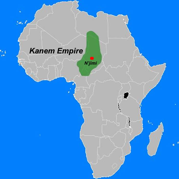 Map of Kanem Empire