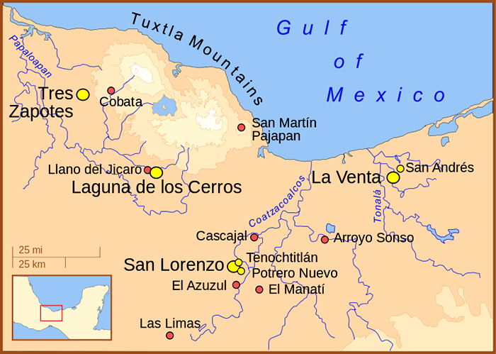Map of Olmec (Jaredite) Empire