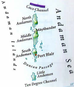 Map of Andaman Islands