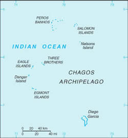 Map of British British Indian Oceana