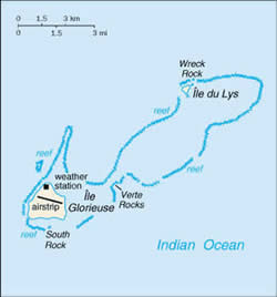 Map of Glorioso Islands