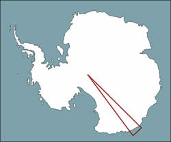 Map of Terre Adelie (French Antarctica)