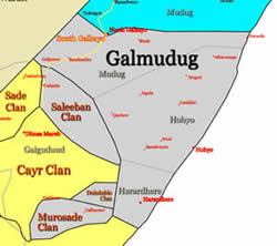 Map of Galmudug