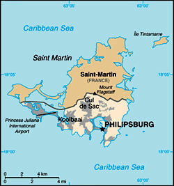 Map of Sint Maarten