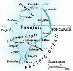 Map of Funafuti Atoll