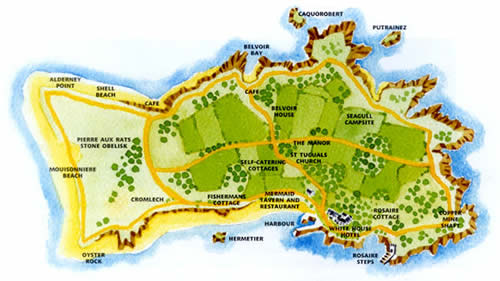 Map of Herm