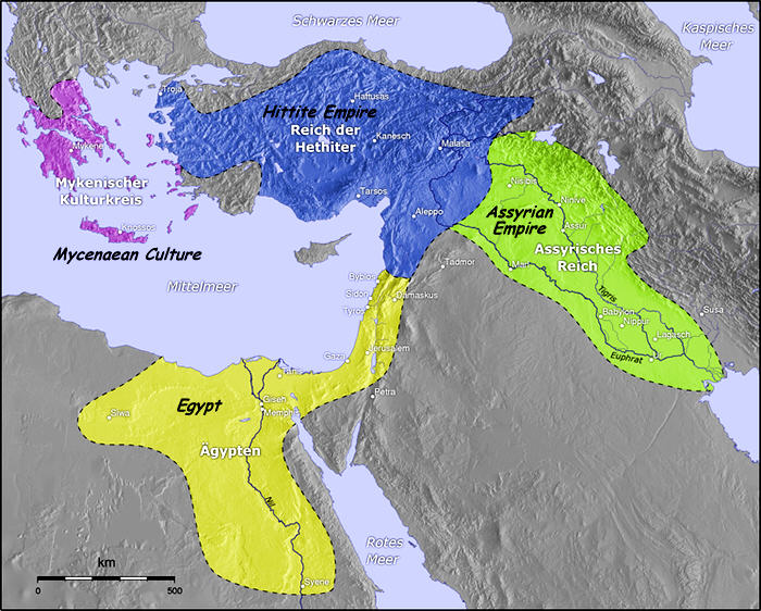 Map of Hittitesn Empire